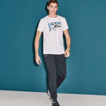 Lacoste SPORT Fleece Tennis Sweatpants - Tepláky Pánské Tmavě Blankyt Blankyt | CZ-4BLqad